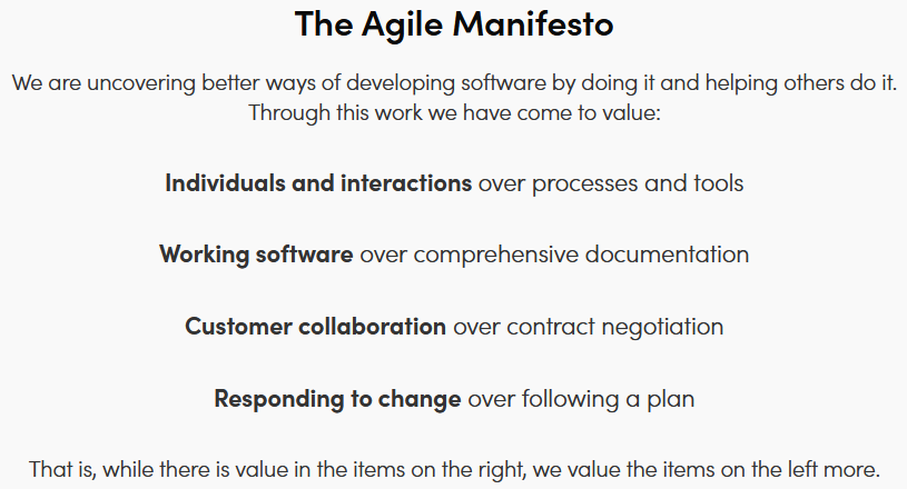 The Agile Manifesto